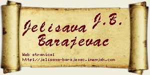 Jelisava Barajevac vizit kartica